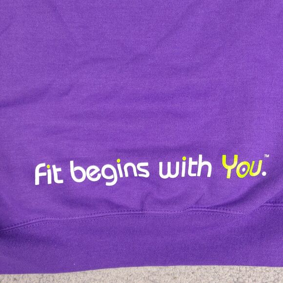 YouFit Hoodie Mens Medium Purple Sweatshirt Pullover Workout Gym Fitness - Picture 9 of 15